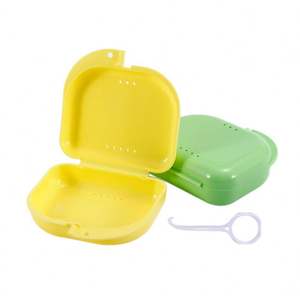 Logotipo personalizado colorido plástico ortodoncia apoyos alineador boca protector caso dentadura caja <span class=keywords><strong>de</strong></span> retención Dental caja <span class=keywords><strong>de</strong></span> retención - Product Image 5