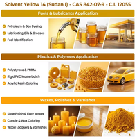 Jaune Solvant Haute Pureté 14 Benzèneazo-2-naphthol pour Masterbatch PS PVC ABS