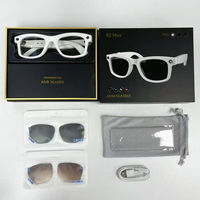 Lunettes Intelligentes à Charge Rapide 500W, Traduction Pixel, Enregistrement Vidéo 1080P, Étanchéité IPX-4, Monture Métallique, Navigation AR, IA