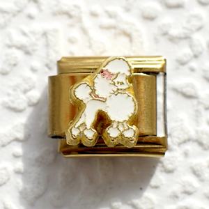 Nueva Pulsera Modular de Acero Inoxidable Estilo Italiano con Diamantes y Cadena Chapada en Oro Serie Puppy para Aniversario - Product Image 3