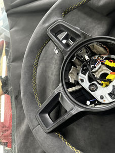 Volante Deportivo Alcantara Completo con Levas de Cambio Magnéticas para Panamera, Cayman 718, Cayenne 955, 996, <span class=keywords><strong>Macan</strong></span>, Taycan, 991, 991.3, 911 - Product Image 5