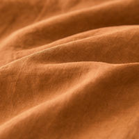 Fabricant vente en gros personnalisé Orange King Size USA lin français drap housse housse de couette avec taies d'oreiller