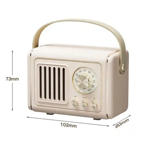 Factory OEM Wholesale Portable Cute <b>Mini</b> Fm Radio <b>Speakers</b> Classical Retro Music Player Sound Stereo Portable Player - Product Image 4