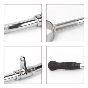 SK Accessoires de câble de haute qualité Machine à câble en acier et tige de traction triceps revêtue de caoutchouc solide avec tige de presse en caoutchouc - Product Image 2