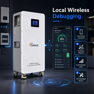 แบตเตอรี่สำรองไฟบ้านเคลื่อนที่ LiFePO4 แนวตั้ง 51.2V 314Ah 16kWh สต็อกคลังสินค้าต่างประเทศ - Product Image 3