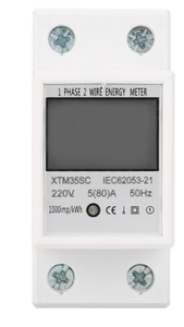 Contatore elettrico 2P Din Rail con Display A, V, P, kwh - Product Image 4