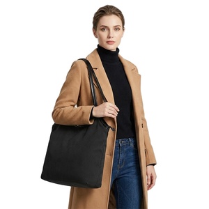 Custom Logo Women Large Capacity Corduroy <b>Tote</b> Handbag Soft Durable PU Handles <b>Zipper</b> Shopping <b>Bag</b> for Daily Work School - Product Image 6