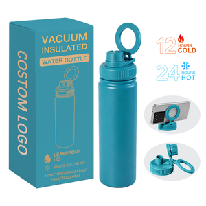 Botella <span class=keywords><strong>de</strong></span> Agua Magnética Deportiva con Soporte para Teléfono <span class=keywords><strong>Celular</strong></span>, Termo con Aislamiento y Base Magnética para Montar el Teléfono - Product Image 1
