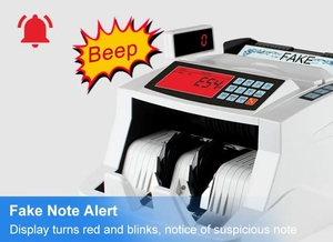 Contador de Billetes AL-6300 EURO con Detección de Valor Mixto y Pantalla LCD, Máquina Contadora de Billetes con Clasificador y Detector de Billetes Falsos - Product Image 5