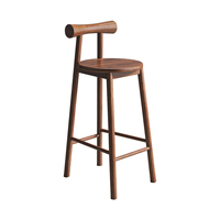 Tabouret papillon en bois massif japonais moderne pour la maison, café, bar, hôtel, réception, salon, chaise haute pour adultes et enfants