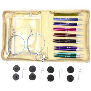 Knitpro Zing Special Interchangeable Circular 3.5mm-8.0mm 8 Pairs knitting Needle Set 47409