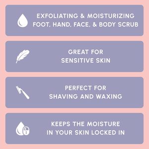 Gommage corporel au lait de coco hydratant et exfoliant pour le corps, le visage, les mains et les pieds - Combat les vergetures, les ridules et les rides - Product Image 2