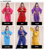 WL-J021 femmes arabe danse du ventre Costume robe de mariée danse du ventre vêtements mantille Performance porter Fabarc indien Sexy 1 pièce