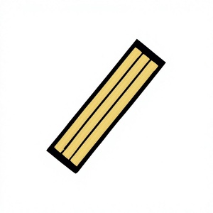cuff Braid 3 Rows 1 curl Diamond <b>Gold</b> Wire Mate - Product Image 2