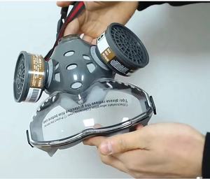 หน้ากากป้องกันแก๊สพิษครึ่งหน้าพร้อมแว่นตา - Product Image 3