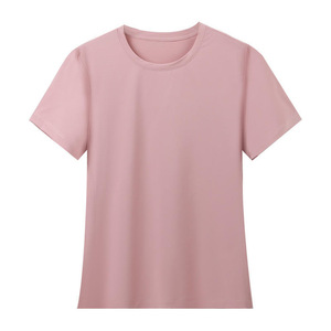 เสื้อยืดผู้หญิงผ้าไหมน้ำแข็งแห้งเร็วแขนสั้นผ้าบางสวมใส่สบาย - Product Image 2