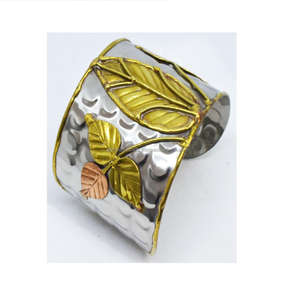 High Quality <b>Stainless</b> <b>Steel</b> Two Tone Adjustable Cable Wire Bangle Open Cuff Bangle <b>Bracelet</b> with Stone - Product Image 6