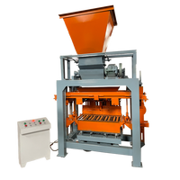 Machine semi-automatique Qt4-35 pour la fabrication de blocs de béton, de pavés autobloquants et de briques creuses en ciment
