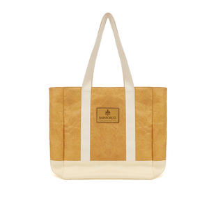 Dupont-Sac fourre-tout de grande taille avec patch logo-Sac à provisions réutilisable pour femmes et hommes - Product Image 1