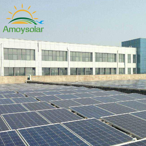 Support de panneau solaire à poteau unique <span class=keywords><strong>pour</strong></span> système de montage de panneaux photovoltaïques sur toit plat, avec pince centrale solaire <span class=keywords><strong>pour</strong></span> panneaux à film mince - Product Image 5