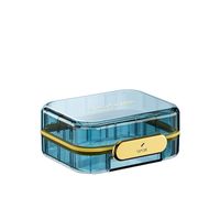Boîte de rangement portable en plastique transparent pour appareil dentaire, aligneur et protège-dents