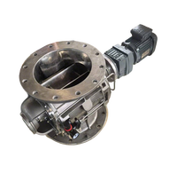 Vanne rotative industrielle à impeller rigide pour système de décharge de poudres, granulés et matériaux en vrac