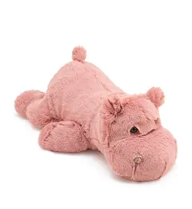 공장 저렴한 가격 OEM 맞춤형 봉제 핑크 하마 장난감 박제 부드러운 야생 애니메이션 인형 어린이 선물