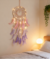 K & B Vente en gros Décoration murale attrape-rêves de Bohème naturel Cadeaux pour la décoration