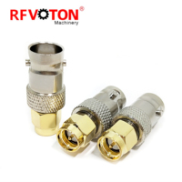 Adaptateur coaxial RF SMA/BNC-JK, connecteur SMA mâle vers BNC femelle, convertisseur d'antenne pour applications RF/appareils LAN sans fil