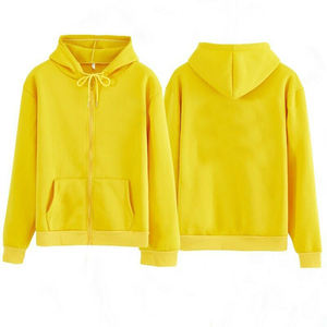 Sweat à capuche en coton polaire pour hommes, vêtements épais avec fermeture éclair, Design moderne de haute qualité - Product Image 2