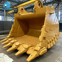 Godet de terrassement robuste RB pour excavatrices avec coins renforcés et plaques de protection anti-usure en acier Q355 pour excavatrices de 5 à 120 tonnes