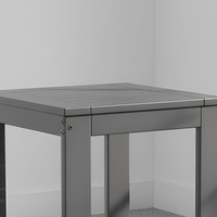 Table d'appoint pliable en HDPE légère pour l'extérieur, résistante aux intempéries, table basse carrée moderne pour l'école et le balcon