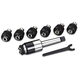 Outil de taraudage Fervi avec douilles, ensemble de 6 pièces pour perçage et filetage du métal - Product Image 2