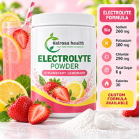Électrolytes OEM/ODM, poudre d'électrolytes en marque privée, boisson sportive, vitamines, sans sucre, boisson énergétique, hydratation, canettes de boisson électrolytique