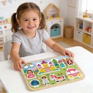 <span class=keywords><strong>3D</strong></span> Montessori Early Education Château coloré Jeu de <span class=keywords><strong>puzzle</strong></span> en <span class=keywords><strong>bois</strong></span> pour enfants - Product Image 1