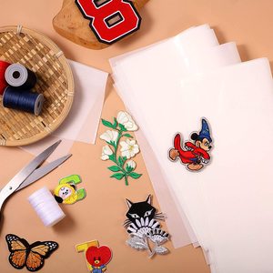 10 fogli di ferro su adesivo <span class=keywords><strong>per</strong></span> toppe fogli adesivi bifacciali ferro su supporto adesivo Patch <span class=keywords><strong>per</strong></span> abbigliamento in <span class=keywords><strong>tessuto</strong></span> da ricamo - Product Image 5