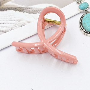 Pinces à cheveux en plastique de 13 cm, grandes, en forme de croix, mates, simples, antidérapantes, à forte tenue, pour femmes aux cheveux épais - Product Image 6