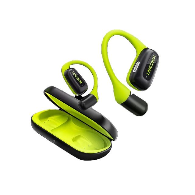 LANGSDOM AirFit TS15 Open Ear Blue Tooth Earbuds Clip on Wireless Sports Headphones IPX5 Sweatproof Open-Ear Bulk