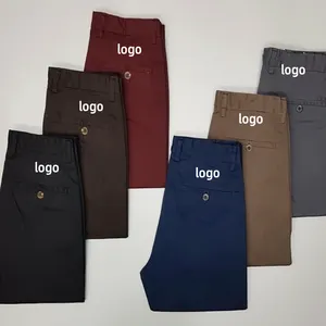 Pantaloni da Golf da uomo Casual con Logo personalizzato pantaloni da jogging Slim Fit elasticizzati abito da viaggio Casual pantaloni affusolati asciugatura rapida