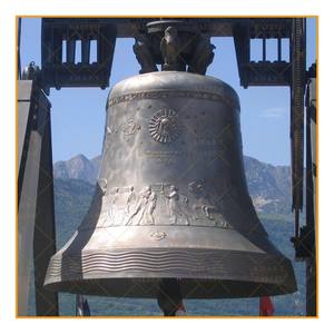 Grande Antique Bell Metal Estátua arte Igreja Bell Bronze Escultura gigante Religião relógio estátua torre do sino decoração personalizada - Product Image 5