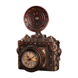 Horloge de locomotive antique Mystic Arts, artisanat en résine, style européen, décoration d'intérieur, cadeau - Product Image 5