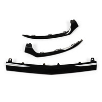 3 pièces de garnitures inférieures de pare-chocs avant noir brillant de remplacement pour Mercedes-Benz Classe C W205 C205 A205