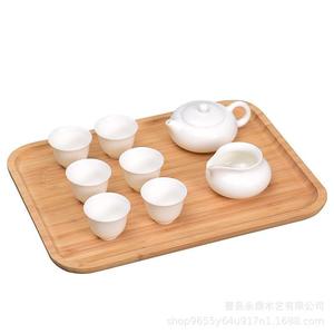 ถาดไม้ไผ่ทรงสี่เหลี่ยมสำหรับเสิร์ฟชา เค้ก ขนมปัง ของหวาน สไตล์จีนใหม่ - Product Image 5