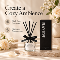 Diffuseur de parfum d'ambiance OEM & ODM 50 ml avec bâtonnets en rotin pour la maison, la chambre et le bureau