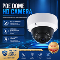 Caméra IP dôme infrarouge POE avec interphone vocal bidirectionnel ultra-haute définition 3MP, vision nocturne, objectif grand angle