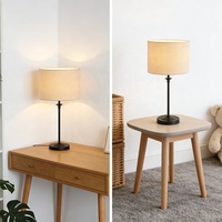 Lampe de table LED décorative moderne de luxe nordique en métal pour chambre à coucher, restaurant et maison