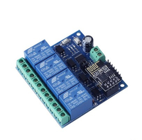 1 Buah Modul Relai WiFi 4 Saluran ESP-01 ESP8266 5V/12V ESP8266 untuk IOT Rumah Pintar Aplikasi Ponsel Onboard ESP01