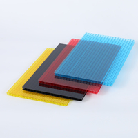 Toit de serre en polycarbonate transparent à double couche, résistant aux chocs, protection UV, auvent de voiture, terrasse
