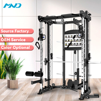Appareil de fitness multifonctionnel MND C80 pour la maison, machine Smith multi-fonctions avec câble, tube ovale de 3 mm, garantie 1-5 ans