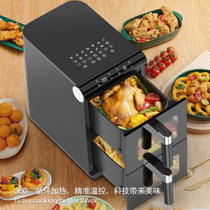 Smart Air Fryer 5.7L Dual Pots Electric With Visual Display Touch Control Multi Functional Kitchen Appliance - Product Image 4